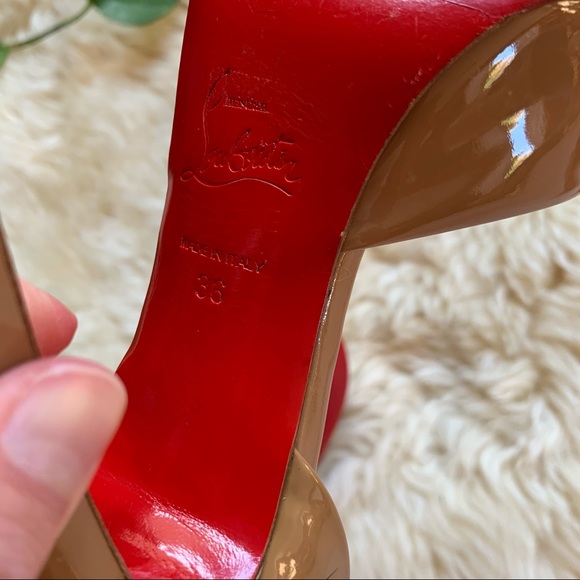 Christian Louboutin Madame Claude Nude Peep Pump - Picture 8 of 13